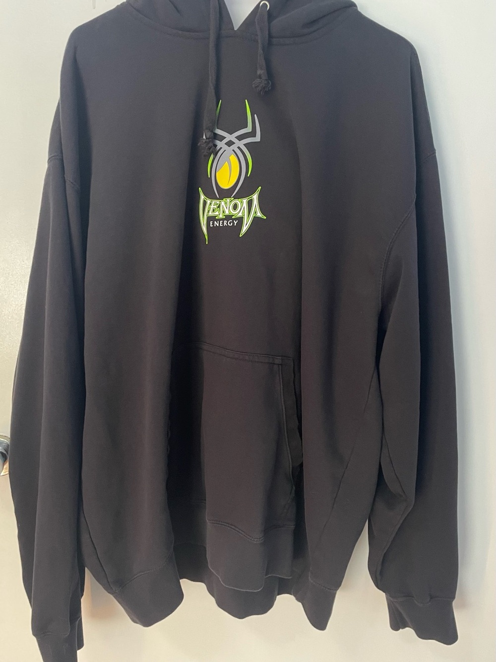 Gear For Sports Venom Energy Drink Black Hoodie with Neon Green and Yellow Logo